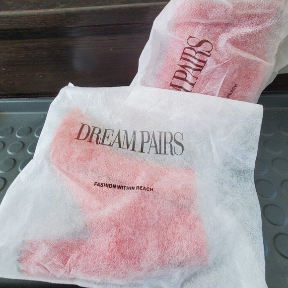 Dream Pairs Sianna-1 Chunky High Heel Ankle Booties Red Size 10 - Picture 8 of 8